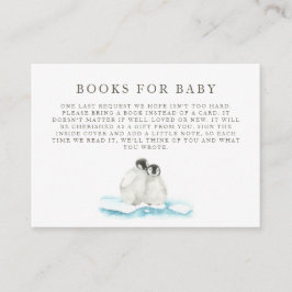 Minimalistische Winter Arctic Baby Dusche Einladun Begleitkarte