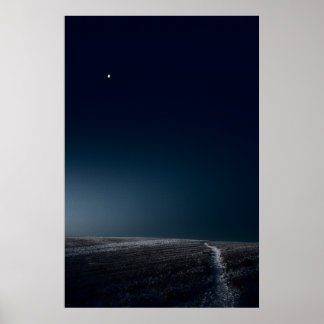 Minimalistische Winterlandschaft Old Linslade (874 Poster
