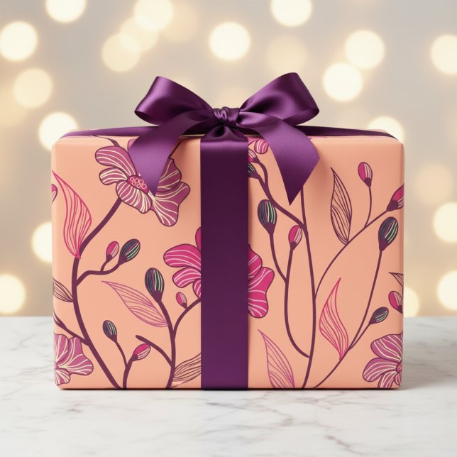 Minimalistische Wrapping Paper Sheets Geschenkpapier Set (Whimsical Minimalist Wrapping Paper Sheets)