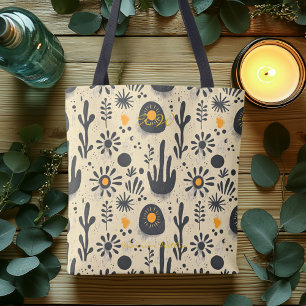 Minimalistische Wüstenflora Wellness Totbeutel
