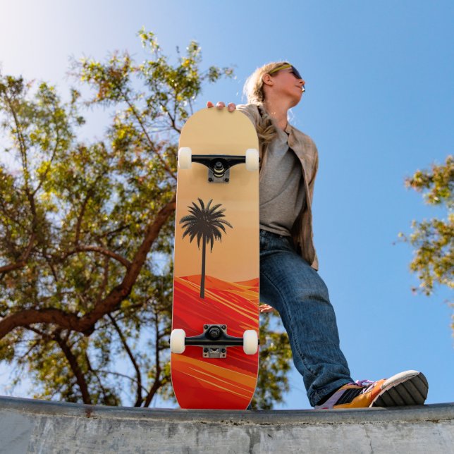 Minimalistische Wüstenoase Skateboard (Außenbereich 1)