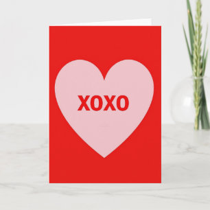 Minimalistische Xoxo-Karte Karte