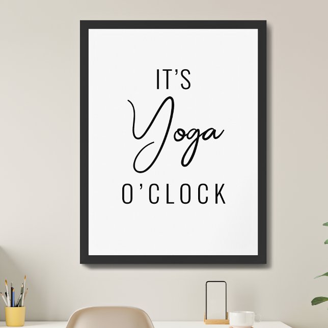 Minimalistische Yoga-Kunst - individuell anpassbar Poster (Von Creator hochgeladen)