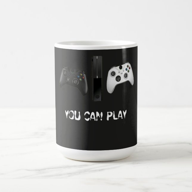 Minimalistische "You Can Play"-Spielcontroller-Tas Kaffeetasse (Mittel)