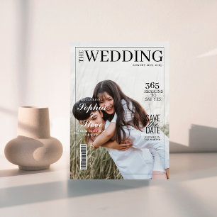 Minimalistische Zeitschriftenübersicht speichern d Einladung
