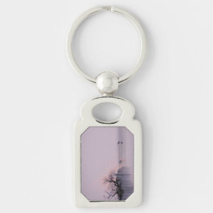 Minimalistische Zen-Landschaft Schlüsselanhänger
