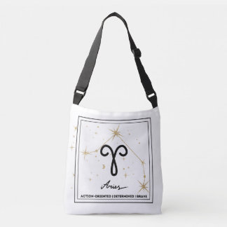 Minimalistische Zodiac Aries Crossbody Tasche