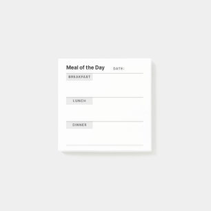 Minimalistische Zubereitung Post-it Klebezettel