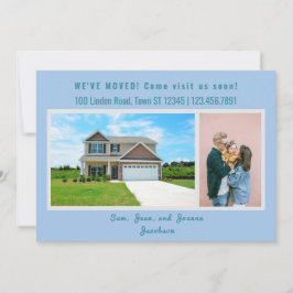 Minimalistischen 2 Fotos Wir bewegten uns Ankündig Ankündigung