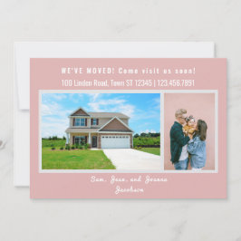 Minimalistischen 2 Fotos Wir bewegten uns Ankündig Ankündigung