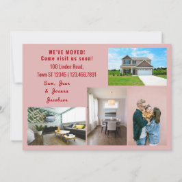 Minimalistischen 4 Fotos Wir bewegten uns Ankündig Ankündigung