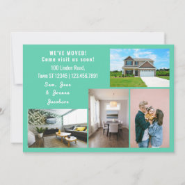 Minimalistischen 4 Fotos Wir bewegten uns Ankündig Ankündigung