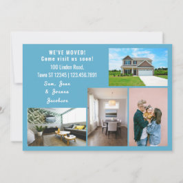 Minimalistischen 4 Fotos Wir bewegten uns Ankündig Ankündigung