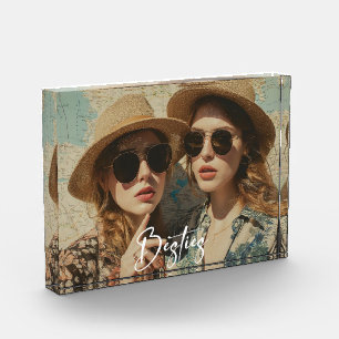 Minimalistischen Besties Freundschaft Ein Foto Blo