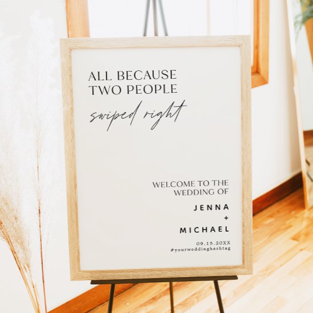 Minimalistischen zwei Personen, die mit rechtem Un Poster (Von Creator hochgeladen)