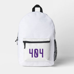 Minimalistischer 404-Fehler Light Mode Programmier Bedruckter Rucksack