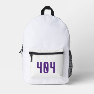 Minimalistischer 404-Fehler Light Mode Programmier Bedruckter Rucksack