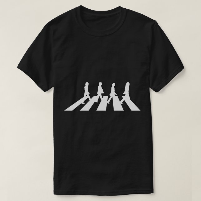 Minimalistischer Abbey Road Klassischer T - Shirt (Design vorne)