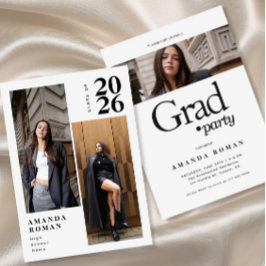 Minimalistischer Abschluss für moderne Fotosammlun Einladung