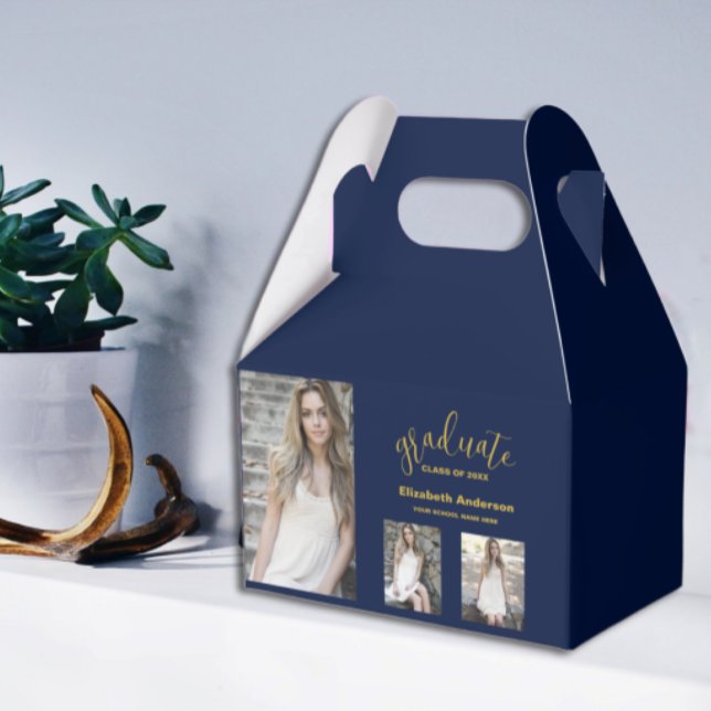 Minimalistischer Abschluss mit 3 Fotos Geschenkschachtel (Von Creator hochgeladen)