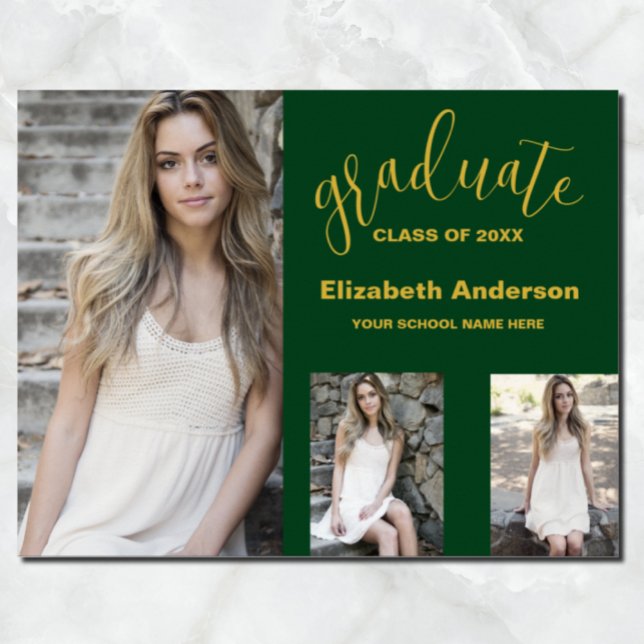 Minimalistischer Abschluss mit 3 Fotos Poster (Von Creator hochgeladen)