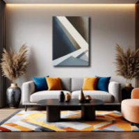 Minimalistischer abstrakter blauer Grau Beige