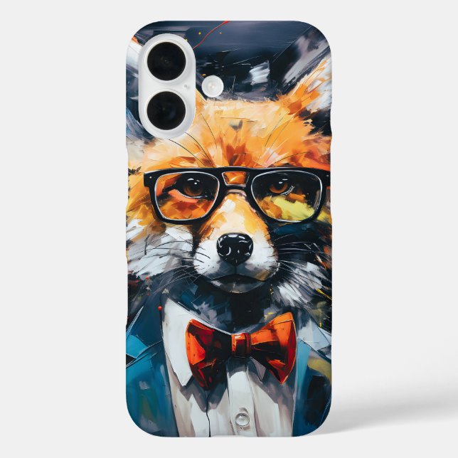Minimalistischer Abstrakter Fuchs Case-Mate iPhone Hülle (Rückseite)