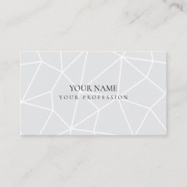 Minimalistischer abstrakter geometrischer blauer H Visitenkarte