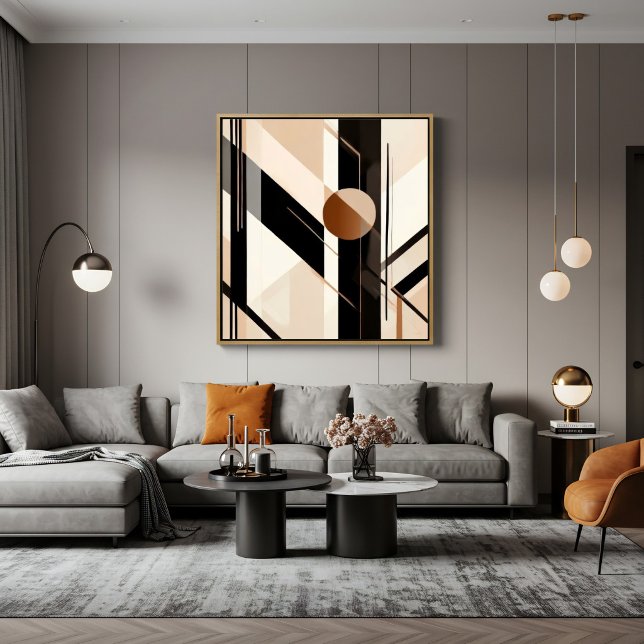 Minimalistischer abstrakter Geometrischer mit Krei Poster (Von Creator hochgeladen)