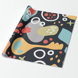 Minimalistischer abstrakter geschenkpapier