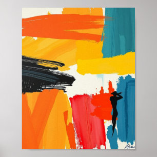 Minimalistischer abstrakter Linienkunst-Druck Poster