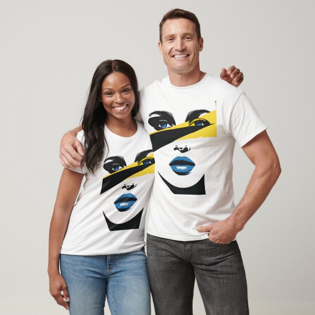 Minimalistischer abstrakter T - Shirt (Unisex)