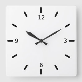 Minimalistischer Acrylplatz, 10,75" Wall Clock Quadratische Wanduhr
