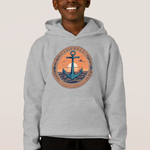 Minimalistischer Anker - Symbol der Festigkeitsges Hoodie