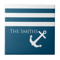 Minimalistischer Anker und Streifen