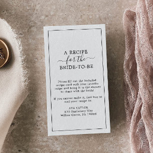 Minimalistischer Antrag auf Rezept Begleitkarte