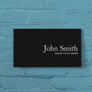 Minimalistischer Anwalt Schlichter Black QR-Code Visitenkarte