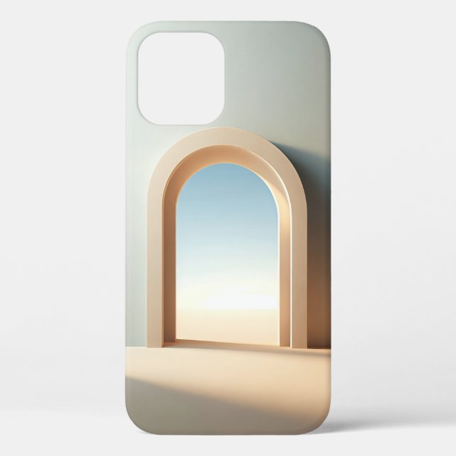 Minimalistischer architektonischer Bogen - Moderne Case-Mate iPhone Hülle (Rückseite)