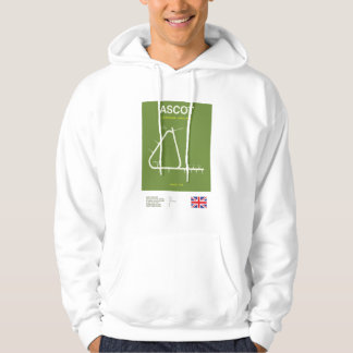 Minimalistischer Ascot-Pferderennsport-Liniendruck Hoodie