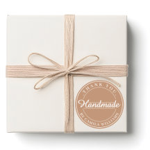 Minimalistischer Aufkleber für das hausgemachte Un