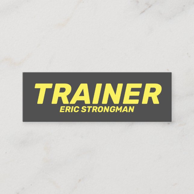 Minimalistischer Ausstellungsstil Mini Visitenkarte (Vorderseite)