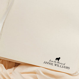 Minimalistischer australischer Schäferhund Gummistempel