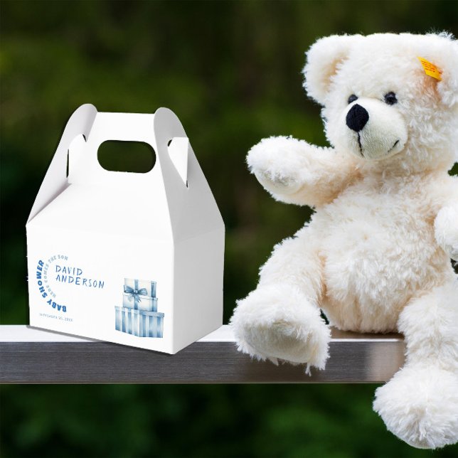 Minimalistischer Baby-Duschboy Geschenkschachtel (Von Creator hochgeladen)