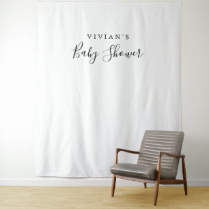 Minimalistischer Baby Shower Foto Prop Hintergrund Wandteppich