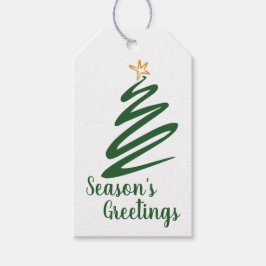 Minimalistischer Baum Geschenkanhänger