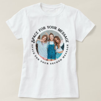 Minimalistischer benutzerdefinierter Bilderrahmen T-Shirt