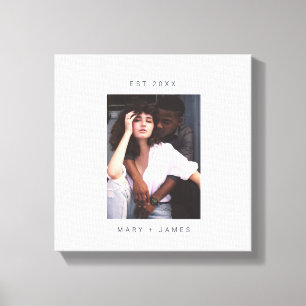 Minimalistischer benutzerdefinierter Foto Leinwanddruck