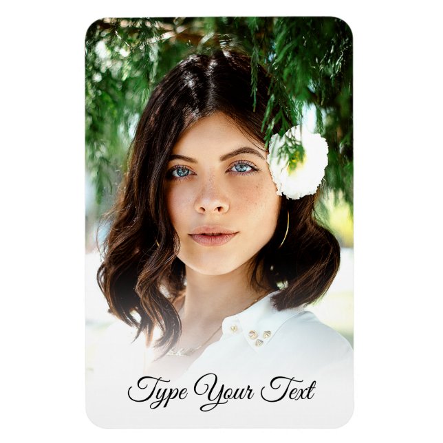 Minimalistischer, benutzerdefinierter Kühlschrank- Magnet (Vertikal)