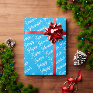 Minimalistischer benutzerdefinierter Name Frohes C Geschenkpapier