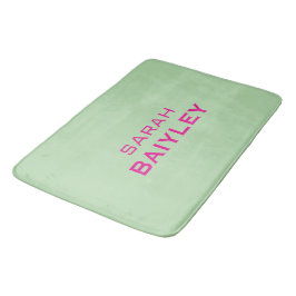 Minimalistischer benutzerdefinierter Name modern  Badematte